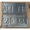 Image 2 : 1989 Saskatchewan License Plates x 2