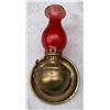 Image 1 : Wall Mount Hanging Lamp With Red Globe & BrassBass