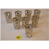 Image 1 : Sterling & Glass Shot Glasses