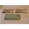 Image 1 : Singapore & Canadian 1 Dollar Banknotes