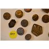Image 2 : Antique Buttons, Sterling Military Pin, etc