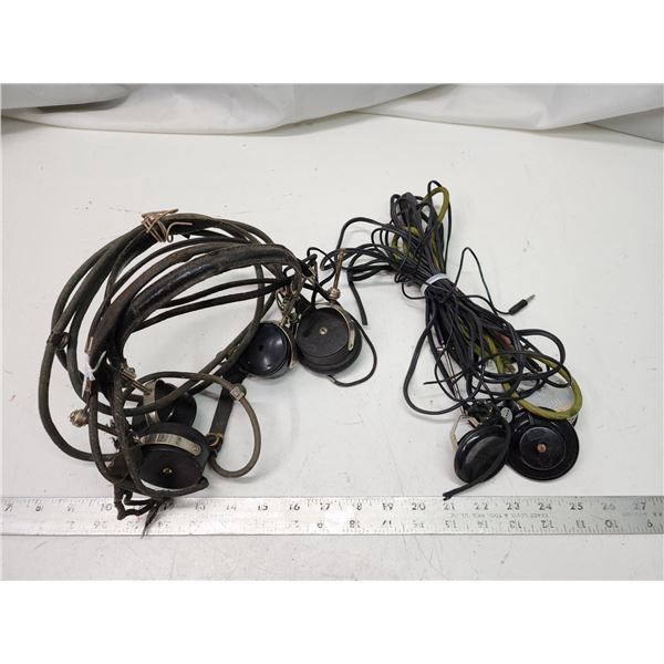 Vintage radio headsets