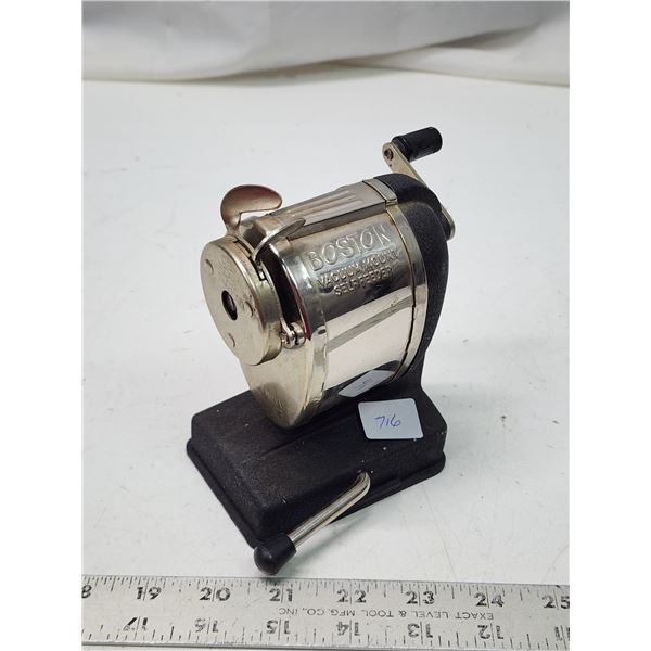 Boston school pencil sharpener, suction base