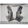 Image 3 : 2 Marble horse head, book ends