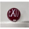 Image 2 : Vintage "Exit" red glass globe light fixture