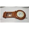 Image 1 : 2000 Ducks Unlimited, wooden wall clock, w/ pendulum, battery powered - 28"H