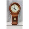 Image 2 : 2000 Ducks Unlimited, wooden wall clock, w/ pendulum, battery powered - 28"H
