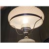 Image 5 : Hobnail milk glass, electric lamp, w/ chimney and milk glass shade - works - 24"H