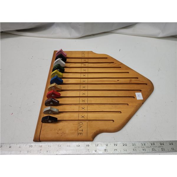 Wooden horse racing game - Watrous, SK
