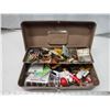 Image 2 : Metal tackle box, w/ contents