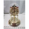 Image 2 : Table clock, w/ spinning pendulum clock - 11"H needs battery