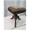 Image 3 : Vintage wooden organ stool - 18.5"H x 13"x13"
