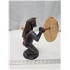 Image 2 : African wood carved warrior figure - 10.5"H