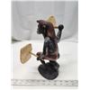 Image 3 : African wood carved warrior figure - 10.5"H