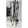 Image 2 : Heavy metal, chrome fire place set