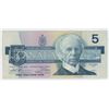 Image 2 : 1986 $5 Replacement note. Thiessen-Crow signatures. FNX Replacement Prefix. Large F. BC-45bA. F-15.