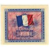 Image 2 : France. Allied Military Currency. 1944 2 Francs. Tri-color French flag. AU.