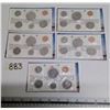 Lot of 5 1976 Canadian Proof Like Sets. The Nickel Dollars have Detached Jewels & Full Water Lines i