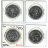 Image 2 : Set of 4 Calgary Stampede Dollars. Includes Saddle Bronc, Calf Roping, Chuckwagon Race & Bull Riding