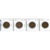 Image 1 : Set of 4 of the last Canadian Large Cents. Includes 1917, 1918, 1919 & 1920. Coins grade VF-30 to EF