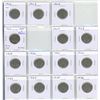 Image 1 : Near complete set of Canadian George V nickels 1922 – 1936. Missing only the Key Date 1925 