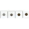 Image 2 : Set of 4 Newfoundland coins. Includes 1941c 1 cent, 1942 1 cent, 1941c Silver 5 Cents & 1943c Silver