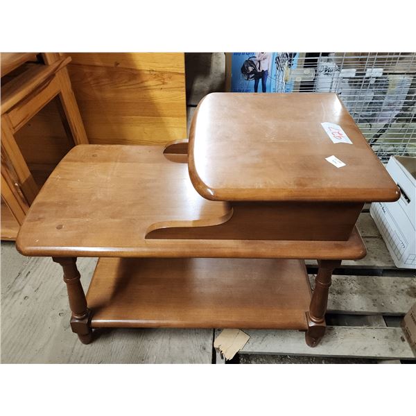 Vintage telephone table - 28"W x 15.5"x23"H