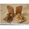 Image 2 : Pair of wooden dog bookends