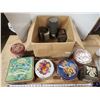 Image 1 : Box of collectible tins