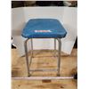 Image 1 : Blue vintage shop stool - 24"H