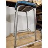 Image 2 : Blue vintage shop stool - 24"H