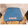 Image 3 : Blue vintage shop stool - 24"H