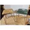 Image 2 : 2 Vintage stacking stools - 17"H x 13"x13"