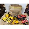 Image 1 : Box of toy trucks