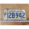 Image 1 : 1972 Saskatchewan license plate