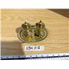 Image 2 : Brass salt and pepper shaker set
