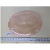 Image 2 : Depression Glass Platter (pink)