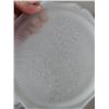 Image 3 : Iris and Herringbone 7" Frosted Glass Plate