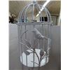 Image 2 : 2 Ornamental Bird Cages on Stand 31" tall