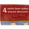 Image 2 : 4 santa lawn stakes with light set- working -new
