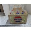 Image 1 : 6 vintage pepsi bottles with case