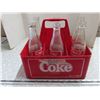 Image 1 : 6 vintage coke bottles with case