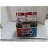 Image 1 : 6 vintage pepsi bottles with case