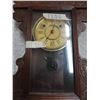 Image 2 : Vintage wind0up ginger bread style clock with pendulum and key-15"x23"