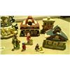 Image 3 : Christmas Village items- Figurine, building and musical skating rink