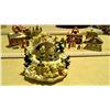 Image 4 : Christmas Village items- Figurine, building and musical skating rink