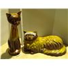 Image 1 : 2 yellow Blue mountain Pottery cat figures