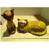Image 2 : 2 yellow Blue mountain Pottery cat figures