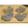 Image 1 : 4 Matching Irridescent Blue Décor Candy Dishes