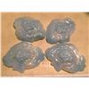 Image 2 : 4 Matching Irridescent Blue Décor Candy Dishes